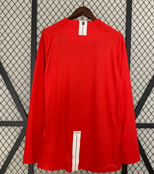 Camiseta Retro Manchester United 2008 manga larga